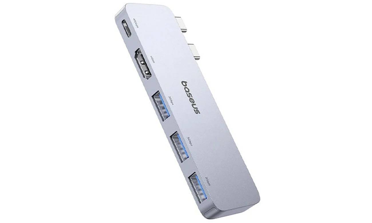 Baseus Dokovací stanice Ultra Joy 5v1 (USB-C PD, 3xUSB 3.0, HDMI) šedá 6932172657727