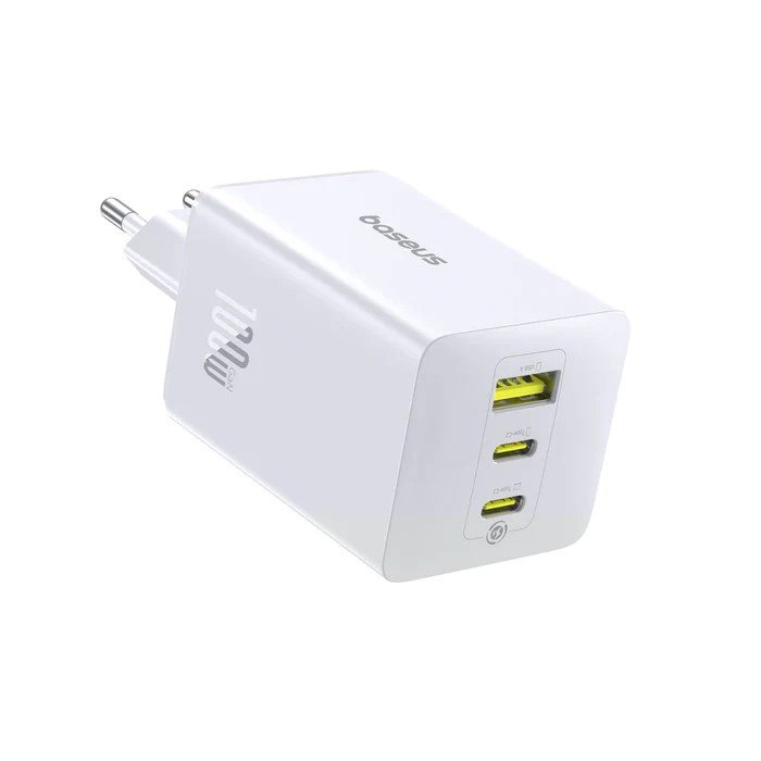 Baseus EnerFill FE11 Fast Nabíječka USB-A + USB-C + USB-C 100W Moon White 6932172690649