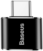 Baseus Exquisite Adaptér USB-C samec na USB samica 2,4A, čierny CATOTG-01