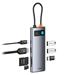 Baseus Metal Gleam Series 7v1 USB-C HUB Dokovací Stanice Space Grey 6932172682750
