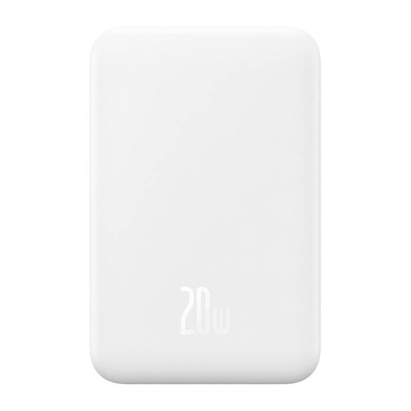 Baseus power banka Mini s bezdrátovým nabíjením 5000 mAh 20W USB-C bílá 6932172636210