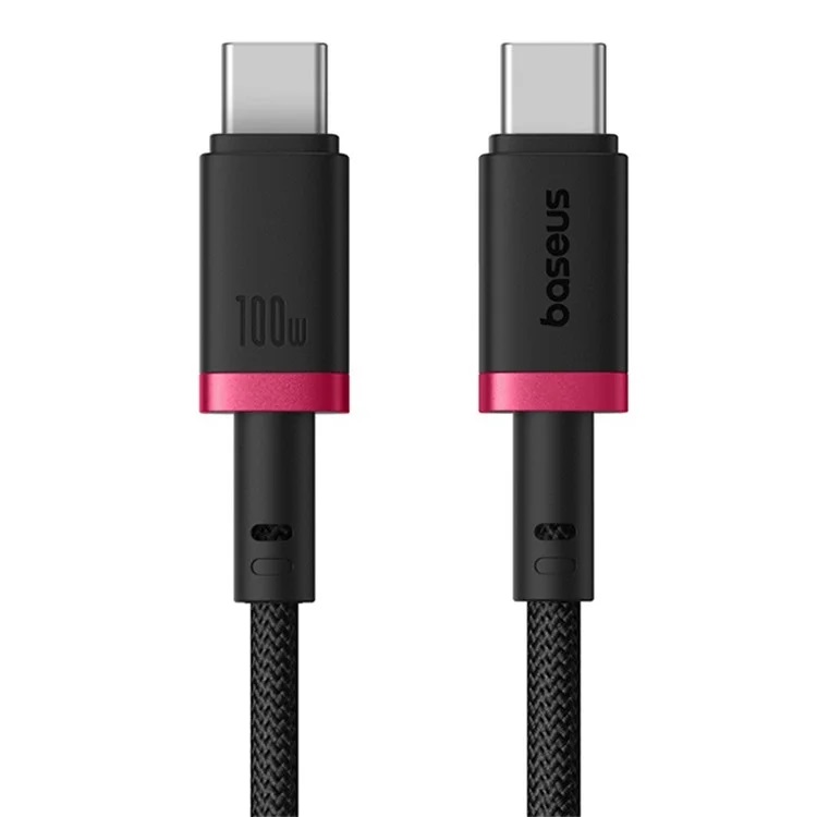 Baseus Rychlonabíjecí kabel Dura USB-C/USB-C 1m 100W červeno černý 6932172669829