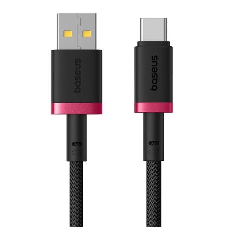 Baseus Rychlonabíjecí kabel Dura USB/USB-C 1m 60W červeno černý 6932172669911