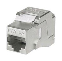 Basic55 - Keystone CAT6A zásuvka komunikačná Modular-Jack, DATA KEJ-C6A-S-10G