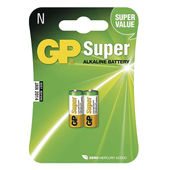 Batéria alkalická, 910A, LR1, 1.5V, GP, blister, 2-pack, SUPER, cena za 1 ks batérie
