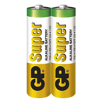 Batéria alkalická, AA, 1.5V, GP, fólia, 2-pack, SUPER