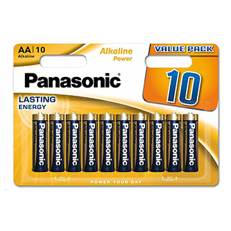 Batéria alkalická, AA, 1.5V, Panasonic, blister, 10-pack, Alkaline power AB012PAAAAB6