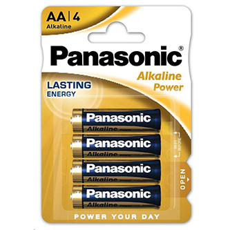 Batéria alkalická, AA, 1.5V, Panasonic, blister, 4-pack, Alkaline power