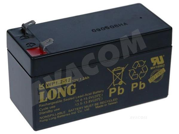 Batéria Avacom Long 12V 1,2Ah olověný akumulátor F1 - neoriginální PBLO-12V001,2-F1A