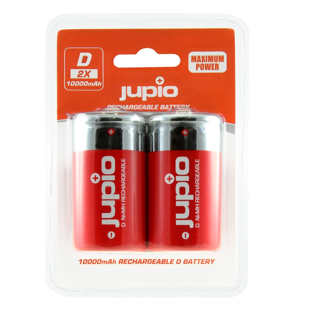 Batéria Jupio D 10000mAh (veľké monočlánky) 2ks, dobíjacia JRB-D10000