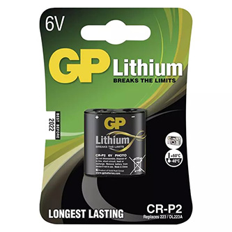 Batéria líthiová, CR-P2, 6V, GP, blister, 1-pack AB081GPLCPB1