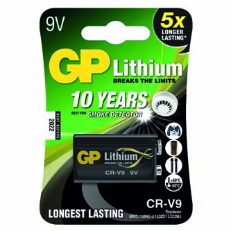 Batéria líthiová, CR-V9, 9V, GP, blister, 1-pack GP CR-V9