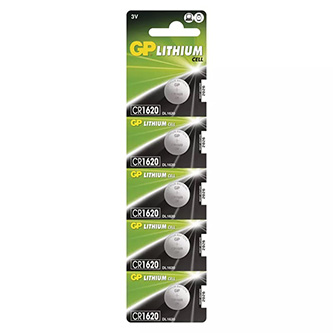 Batéria líthiová, CR1620, 3V, GP, blister, 5-pack AB089GPLCEB5