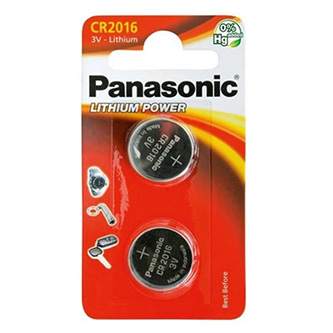 Batéria líthiová, CR2016, 3V, Panasonic, blister, 2-pack