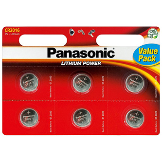 Batéria líthiová, CR2016, 3V, Panasonic, blister, 6-pack
