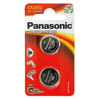 Batéria líthiová, CR2032, 3V, Panasonic, blister, 2-pack