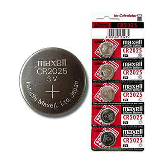 Batéria líthiová, gombíková, CR2025, 3V, Maxell, blister, 5-pack