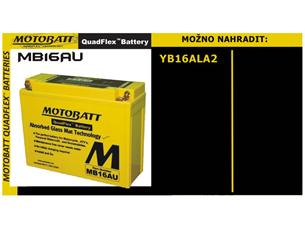 Batéria Motobatt pro motocykly MB16AU (20,5Ah, 12V, 2 vývody)