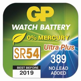 Batéria oxid striebra, 1.55V, GP, papierová krabička, 10-pack AB103GPOSDP6