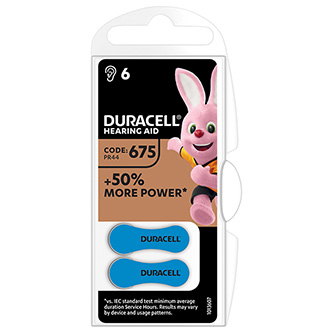 Batéria zinko-vzdušná, do naslúchadiel, Duracell, blister, 6-pack, 42434