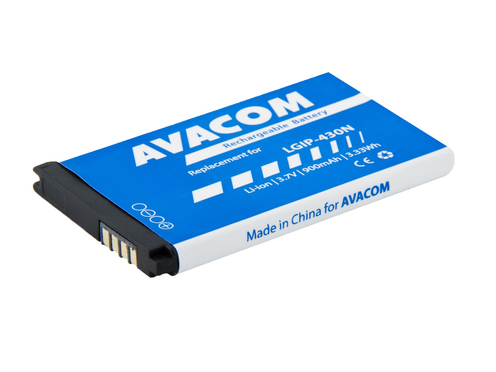 Baterie AVACOM GSLG-430N-900 do mobilu LG GM360 Li-Ion 3,7V 900mAh, (náhrada LGIP-430N)
