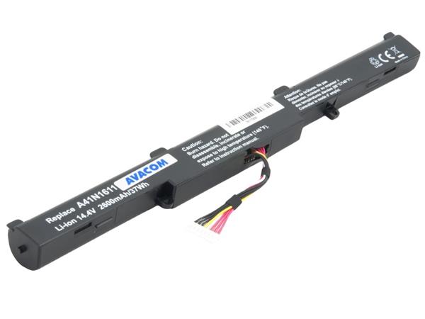 Baterie AVACOM pro Asus G553, GL753, N552 Li-Ion 14,4V 2600mAh 37Wh NOAS-G553-N26