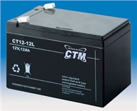 Baterie - CTM CT 12-12L (12V/12Ah - Faston 250), životnost 5let CT12-12L