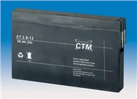 Baterie - CTM CT 12-2,0 (12V/2,0Ah - Faston 187), životnost 5let CT12-20