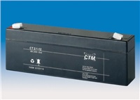 Baterie - CTM CT 12-2,1 (12V/2,3Ah - Faston 187), životnost 5let CT12-21