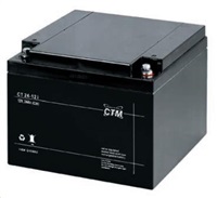 Baterie - CTM CT 12-24 (12V/24Ah - M5), životnost 5let CT12-24