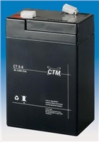 Baterie - CTM CT 6-5 (6V/5Ah - Faston 187), životnost 5let CT6-5