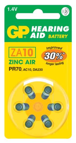 Baterie do naslouchadel GP ZA10 - 6ks 1044001016