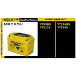 Baterie Motobatt pro motocykly MBTX9U (10,5Ah, 12V, 4 vývody)