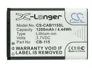 Baterie pro Caterpillar CAT B100 1200mAh, Li-ion CS-CAB115SL