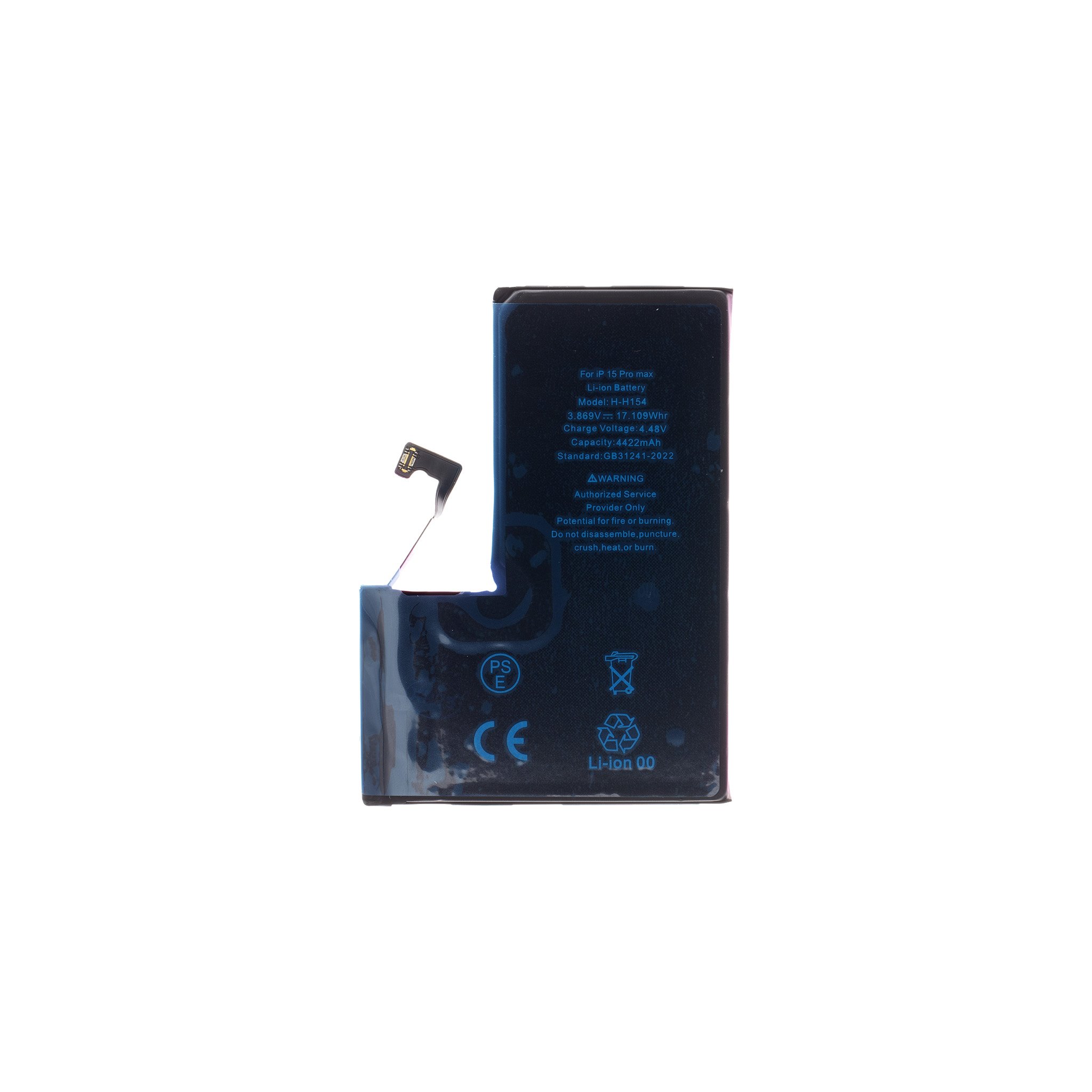 Baterie pro iPhone 15 Pro Max 4422mAh Li-Ion Resetted (Bulk) 8596311279843