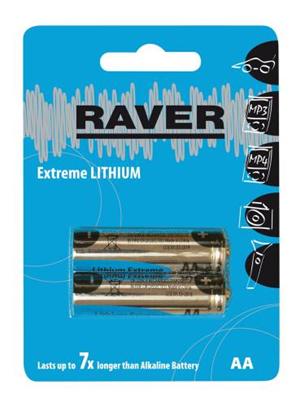 Baterie RAVER 2x AA LITHIUM 1321212000