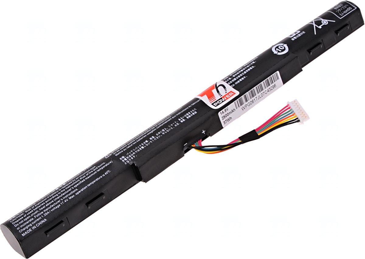 Baterie T6 power Acer Aspire E5-422, E5-522, E5-722, V3-572, TravelMate P248-M, 4cell, 2500mAh, 37Wh NBAC0085