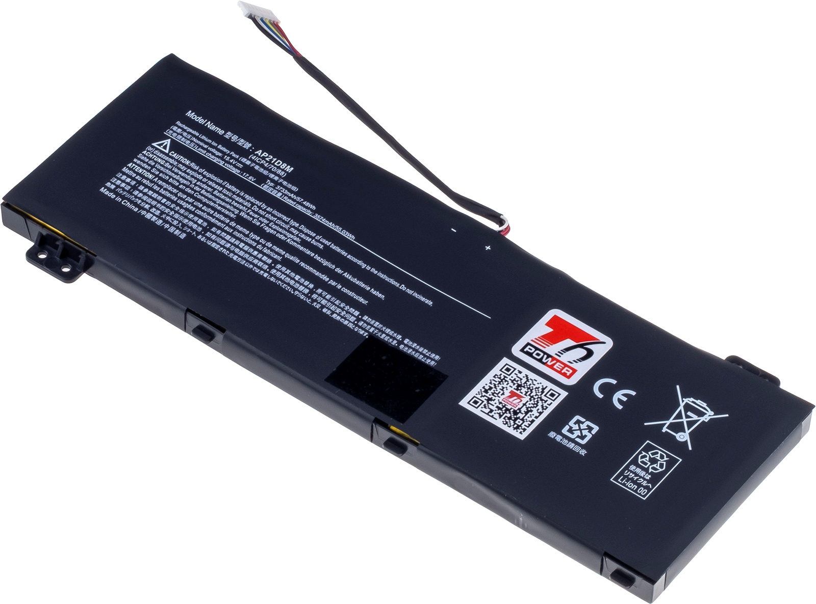 Baterie T6 Power Acer Nitro 5 AN515-58, ANV15-51, 3733mAh, 57,4Wh, 4cell, Li-pol NBAC0118