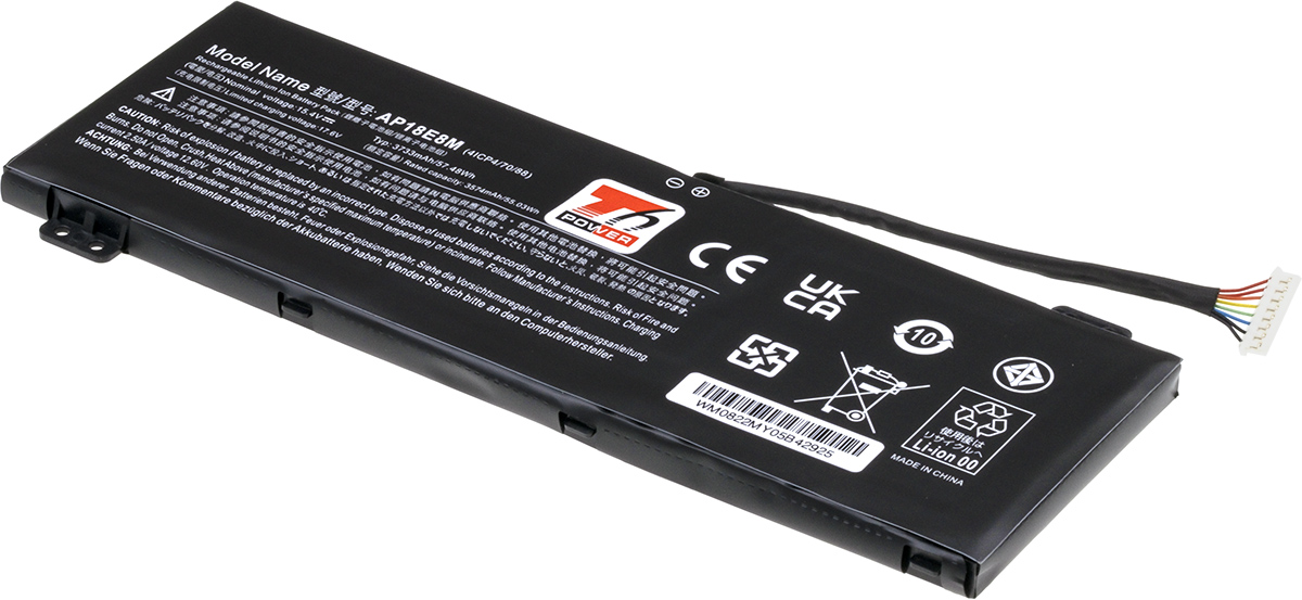 Baterie T6 Power Acer Nitro AN515-55, Aspire A715-74G, PH315-52, 3730mAh, 57,4Wh, 4cell, Li-pol NBAC0107