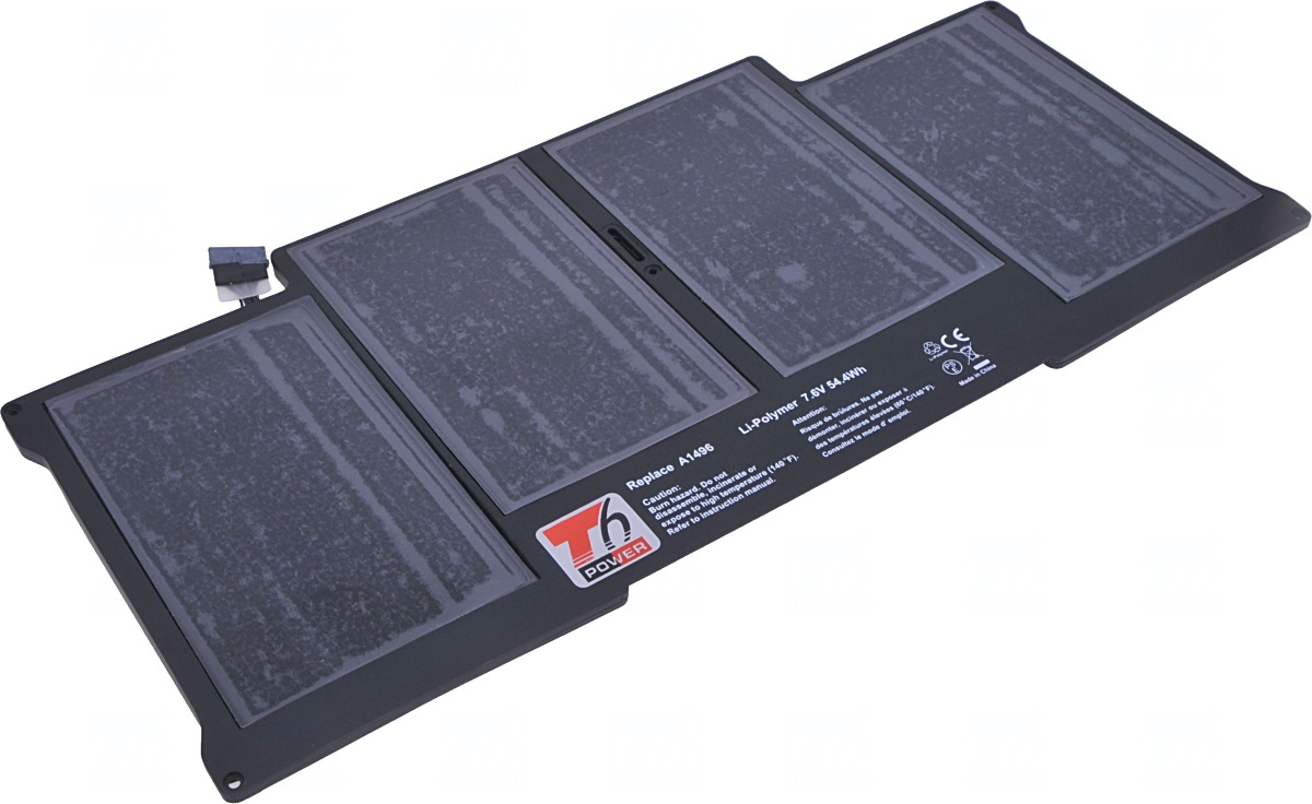 Baterie T6 power Apple MacBook Air 13 (Mid 2011/2012/2013, Early 2014), 7150mAh, 54Wh, 4cell, Li-pol NBAP0024