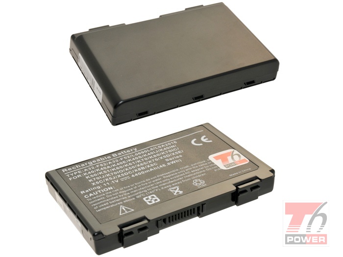 Baterie T6 power Asus K40, K41, K50, K51, K60, K61, K70, F52, F82, X5D, X70, X88, 6cell, 5200mAh NBAS0064