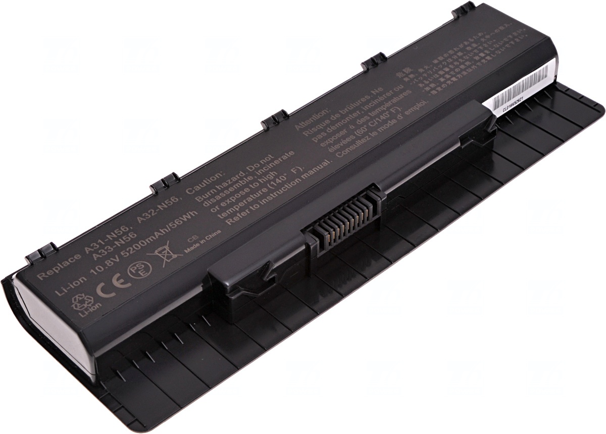 Baterie T6 power Asus N46, N56, N76, 6cell, 5200mAh NBAS0087