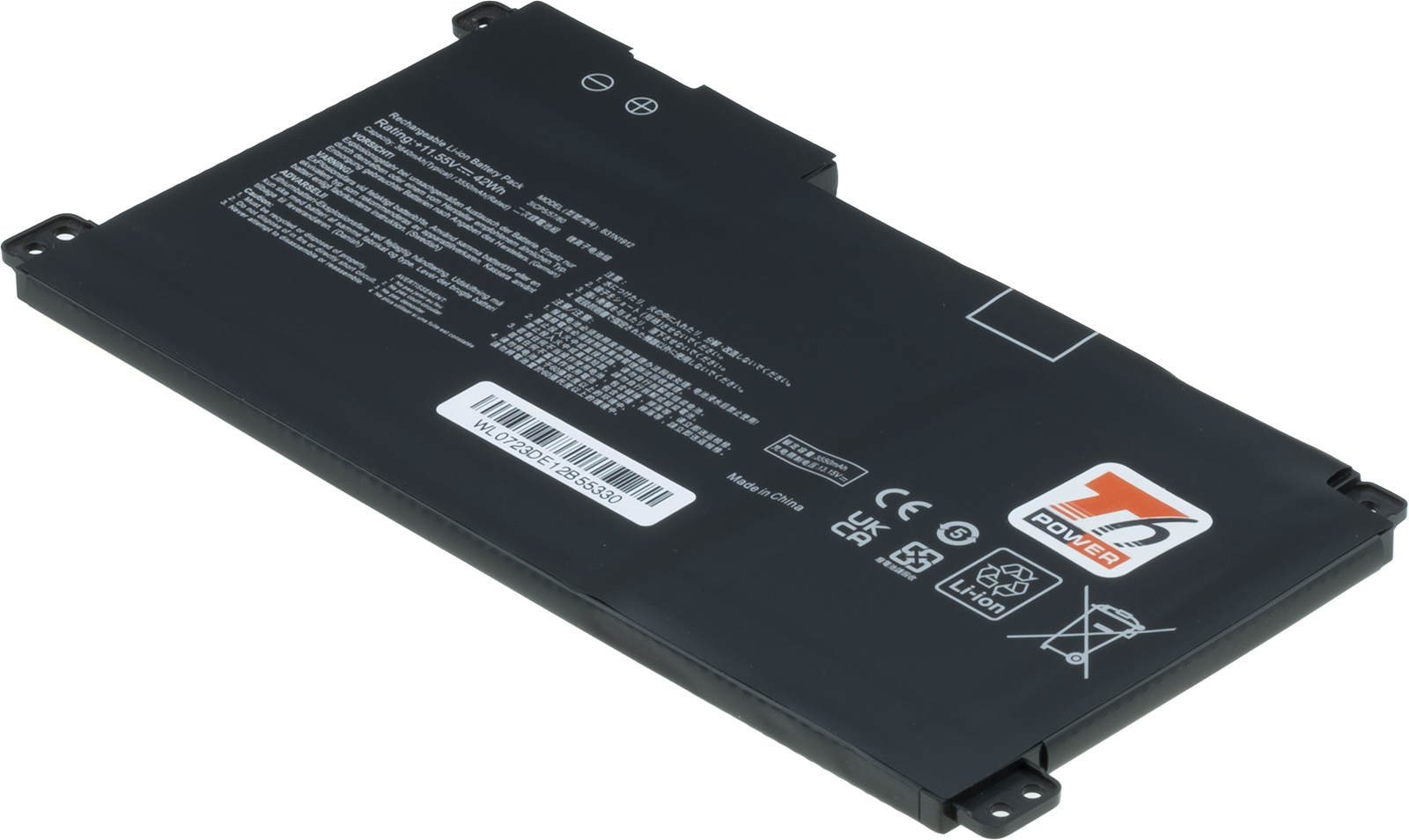 Baterie T6 Power Asus VivoBook E510MA, L510MA, R522MA, 3640mAh, 42Wh, 3cell, Li-poly NBAS0178b