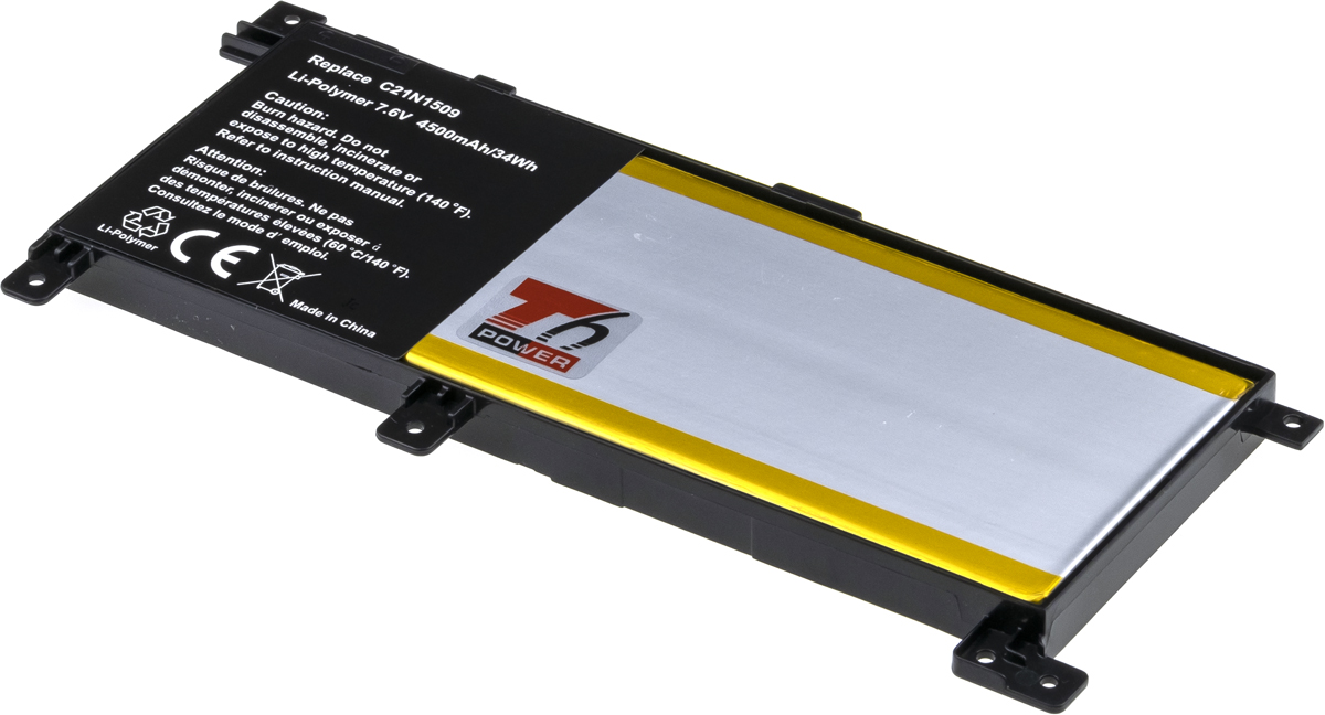 Baterie T6 power Asus X556U, F556U, A556U, K556U, R519U, R558U, 4500mAh, 34Wh, 2cell, Li-pol NBAS0135