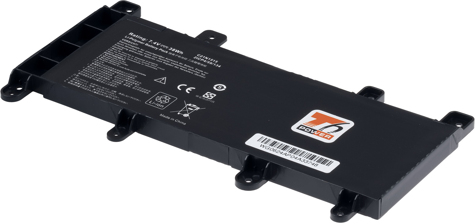 Baterie T6 Power Asus X756U, F756U, R753U, 5135mAh, 38Wh, 2cell, Li-pol NBAS0182