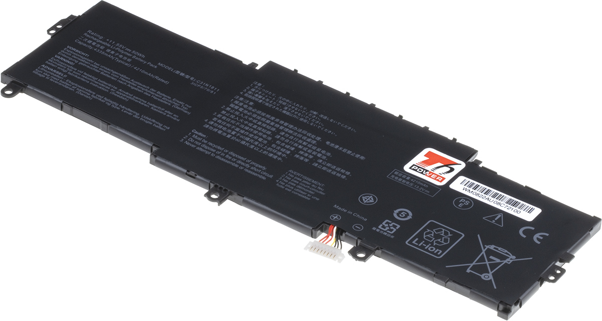 Baterie T6 Power Asus ZenBook 14 UX433F, UX433FA, UX433FN, 4335mAh, 50Wh, 3cell, Li-pol NBAS0165