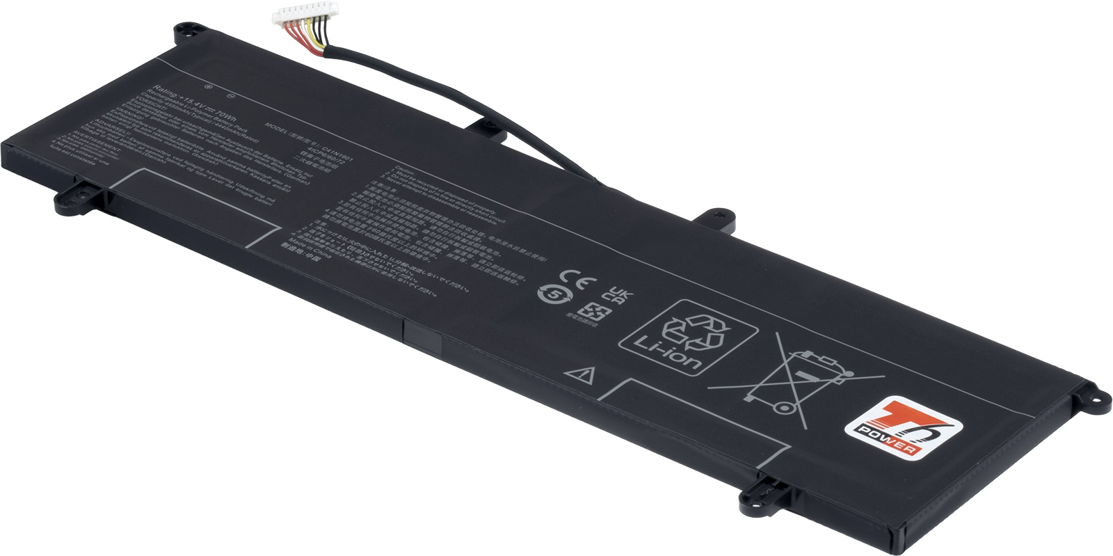 Baterie T6 Power Asus ZenBook Duo UX481FA, UX481FL, 4550mAh, 70Wh, Li-pol, 4cell NBAS0188