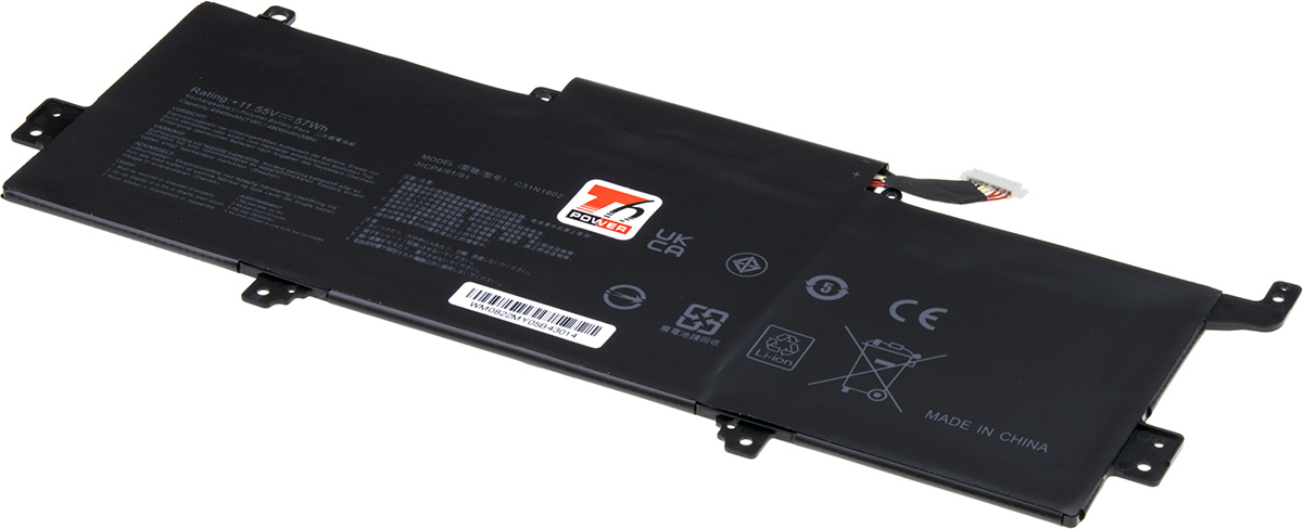 Baterie T6 Power Asus ZenBook UX330UA, 4940mAh, 57Wh, 3cell, Li-pol NBAS0163