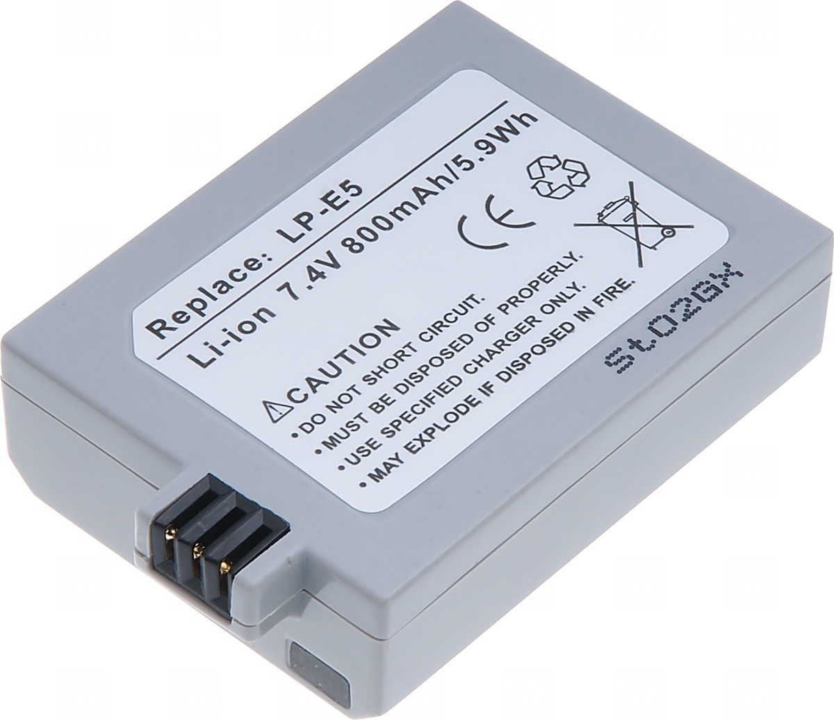 Baterie T6 power Canon LP-E5, 850mAh, šedá DCCA0012