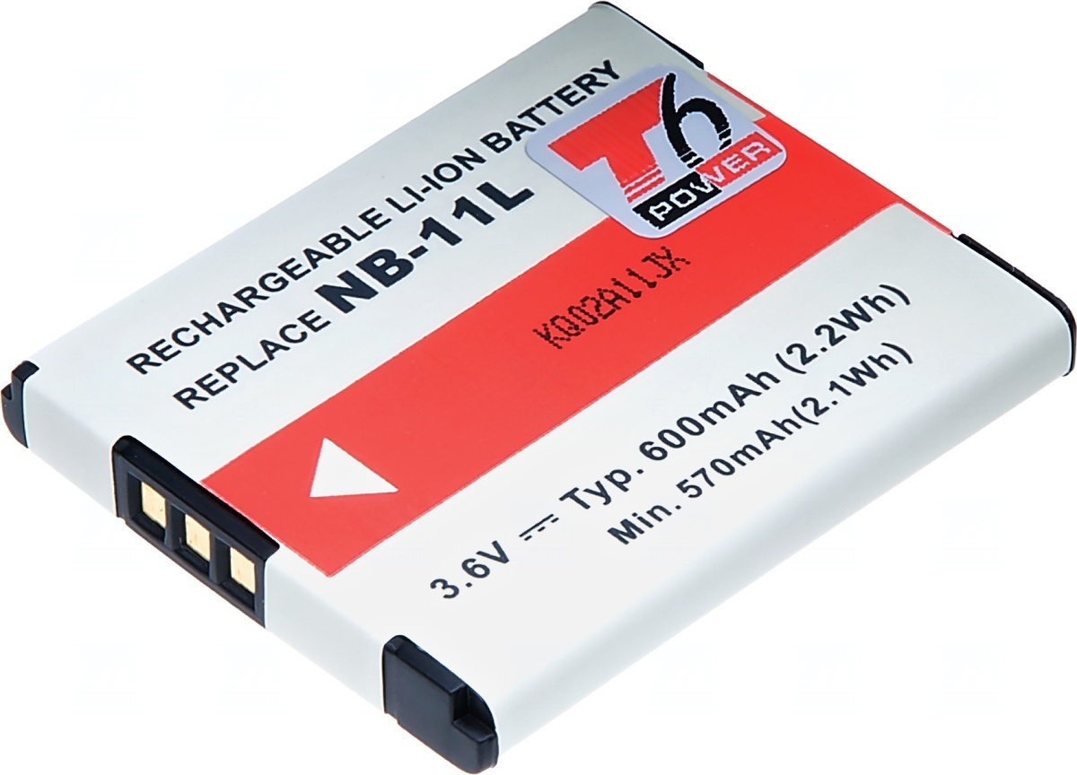 Baterie T6 power Canon NB-11L, 600mAh, šedá DCCA0021